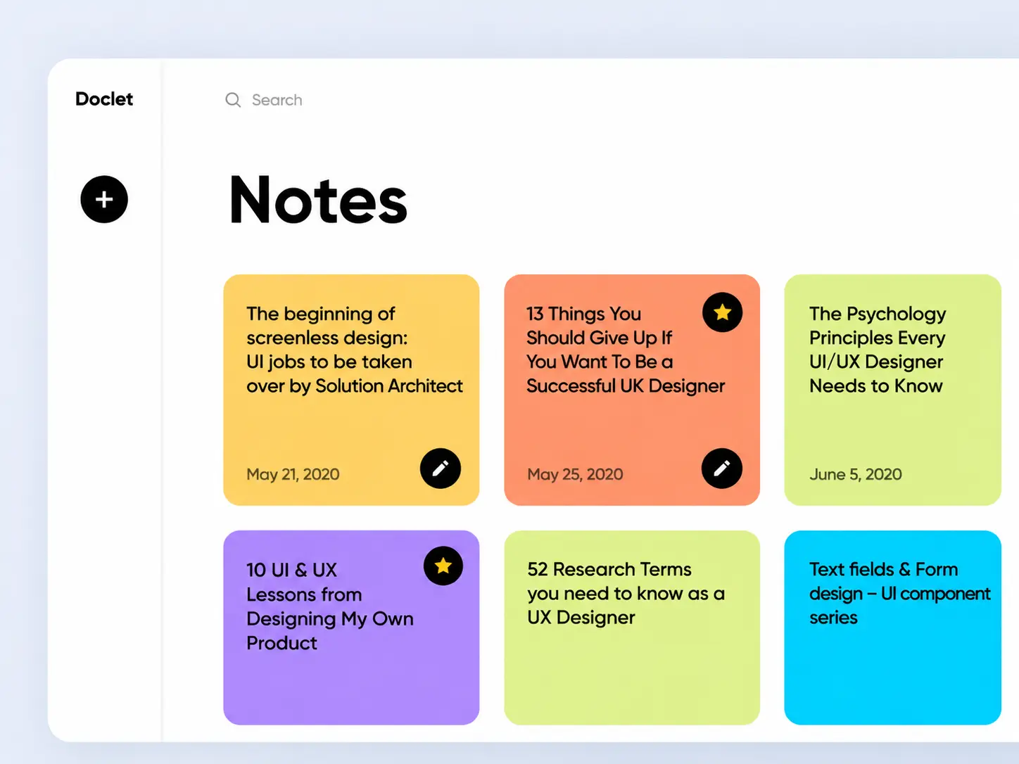 Dynamic Notes App screenshot