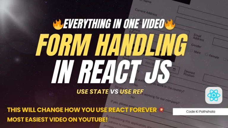 form handling in reactjs